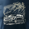 Chrysler Town and Country, Herren marineblau Auto-T-Shirt REGULAR