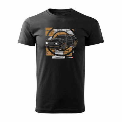 VW Scirocco Herren-Auto-T-Shirt schwarz REGULAR