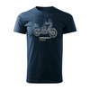 Honda Transalp 750 Herren marineblau Motorrad Motorrad-T-Shirt