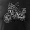 CF MOTO MT800 Herren Schwarz Motorrad Motorrad-T-Shirt