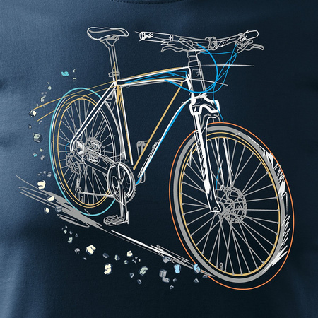 Herren MTB Mountainbike Trikot REGULAR navy blau