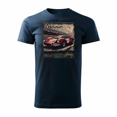 Ferrari Dino F1 Le Mans Sammlerauto T-shirt Herren marineblau REGULAR