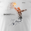 Herren-Basketball-Basketball-Shirt weiß REGULAR