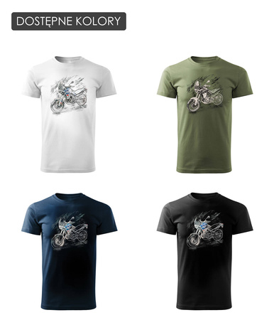 Aprilla Tuareg 660 Herren Motorrad Motorrad-T-Shirt weiß