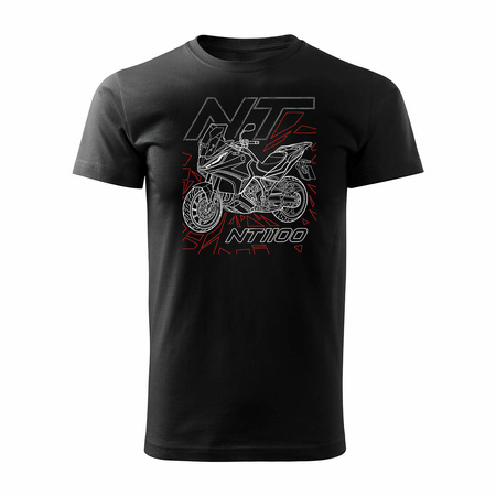 Honda NT 1100 Herren-Motorrad-T-Shirt schwarz REGULAR