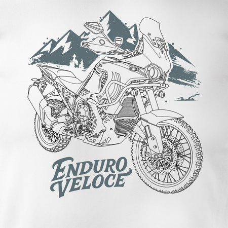 MV Agusta Enduro Veloce Herren Weiss Motorrad Motorrad-T-Shirt