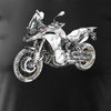 Verkauf - BMW GS F850 Herren Motorrad Motorrad T-Shirt schwarz