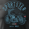 HARLEY SPORTSTER Herren-Motorrad-T-Shirt schwarz SLIM