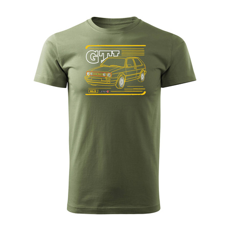 VW Golf 2 II Herren khaki REGULAR Auto-T-Shirt