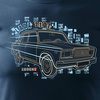 T-Shirt mit Lada Lada auto PRL Legende 2107 2105 Herren navy blau REGULAR