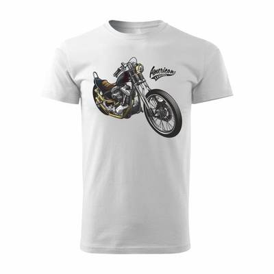 Chopper American Legends Herren weiß REGULAR Motorrad Motorrad-T-Shirt