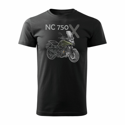 Honda NC 750 X NC750X Herren schwarz Motorrad-T-Shirt REGULAR