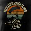 Herren moto paraglider t-shirt schwarz REGULAR