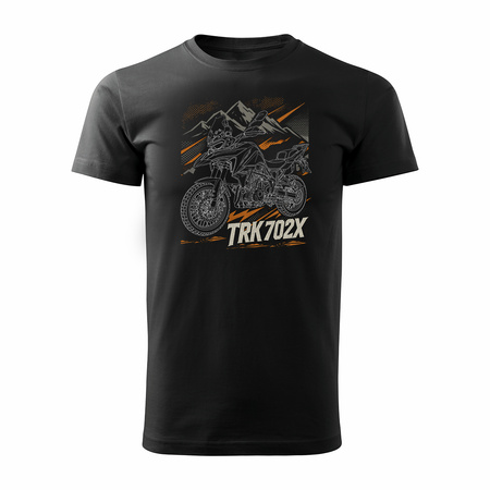 Benelli TRK 702 X TRK702 TRK702X Stroke Herren schwarz Motorrad-T-Shirt REGULAR