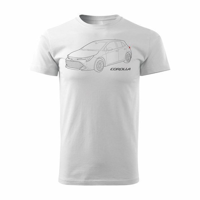 Toyota Corolla Herren-Auto-T-Shirt weiß REGULAR