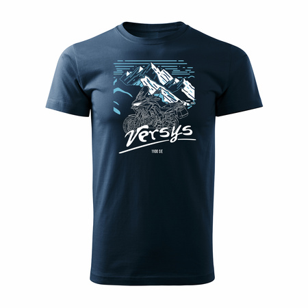 Kawasaki Versys 1100 SE Herren marineblau Motorrad Motorrad-T-Shirt