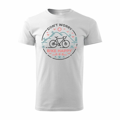 MTB Männer Straße Mountainbike-Trikot weiß REGULAR