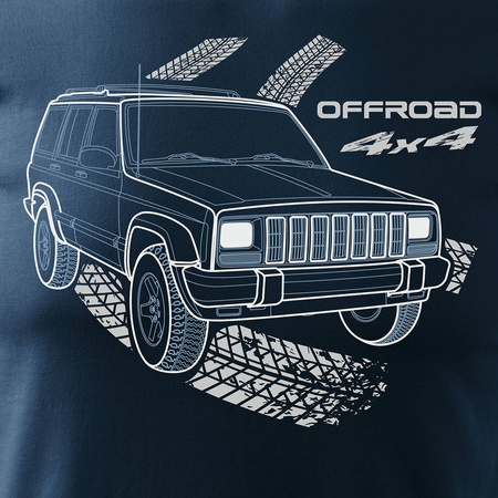 Jeep Grand Cherokee Herren marineblau REGULAR Auto-T-Shirt