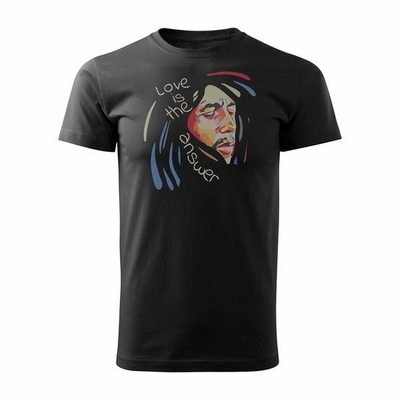 Bob Marley Reggae-T-Shirt Bob Marley Herren schwarz REGULAR