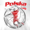 Polnisches Volleyball-T-Shirt für Volleyball-Fans Volleyball Herren weiß REGULAR