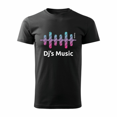 T-Shirt für DJ Trance Musik House Musik Herren schwarz REGULAR