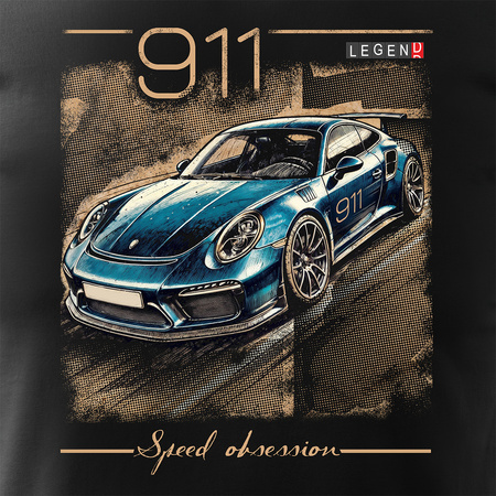 Porsche Carrera 911 Herren Schwarz REGULAR T-Shirt