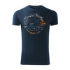 T-Shirt mit Volvo Lkw Geschenk für Lkw-Fahrer TIR Herren navy blau SLIM